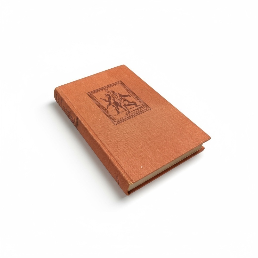 VTG CLASSIC BOOK Kidnapped by Robert Louis Stevenson l Vintage Orange Hardcover